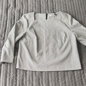 Rachel Zoe Black and White Checkered Blouse